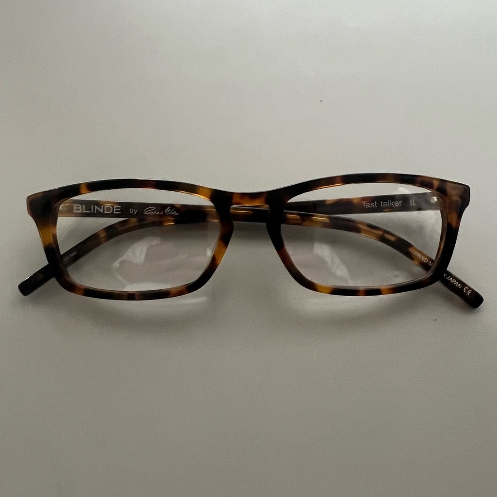Blinde by Richard Walker Tortoise Eyeglasses Frames Only